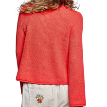 Load image into Gallery viewer, Cherry Red Knit Button Sweater
