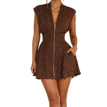 Load image into Gallery viewer, Zipper Front Mini Dress
