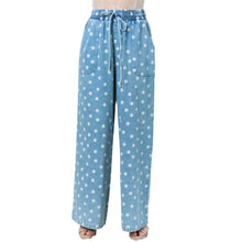 Load image into Gallery viewer, Polka Dot Wide Leg Denim Pants
