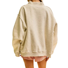 Load image into Gallery viewer, WWJD Patch Work Mock-Neck Sweatshirt
