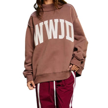 Load image into Gallery viewer, 'wwjd &amp; Amen' Reversible Mock Neck Sweatshirt
