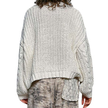 Load image into Gallery viewer, Mock Neck Cable Knit Sweater
