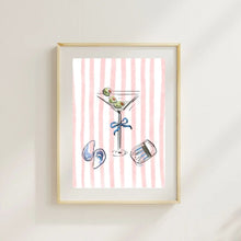 Load image into Gallery viewer, Rebecca Illustrated Martini &amp; Things Art Print 11X14
