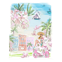 Load image into Gallery viewer, Rebecca Illustrated I <3 Shopping Art Print 8X10
