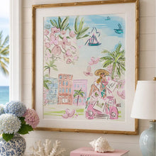 Load image into Gallery viewer, Rebecca Illustrated I <3 Shopping Art Print 8X10
