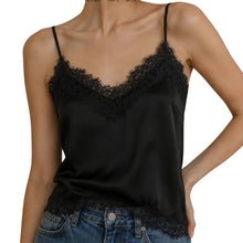 Load image into Gallery viewer, BlackLace Satin Cami
