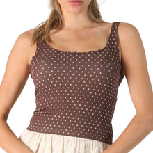 Load image into Gallery viewer, Polka Dot Ruffle Edge Crop Top
