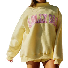Load image into Gallery viewer, Dilly Dally/ Lolly Gag Reversible Mockneck Sweatshirt
