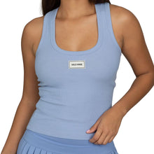 Load image into Gallery viewer, Periwinkle Ribbed Cotton Tank
