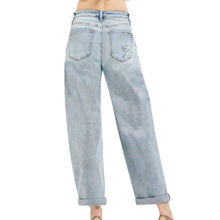 Load image into Gallery viewer, Risen Slouchy Crop Barrel Flower Jeans
