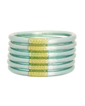 Load image into Gallery viewer, Mint All Weather Bangles Set of 6 - Serenity Prayer
