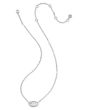 Load image into Gallery viewer, Kendra Scott Elisa Luxe Silver Necklace in White CZ
