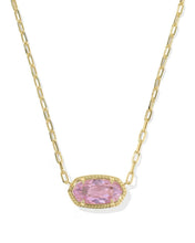 Load image into Gallery viewer, Kendra Scott Elisa Luxe Necklace in Pink CZ
