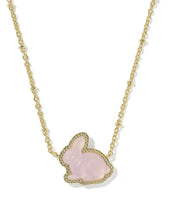 Load image into Gallery viewer, Kendra Scott Light Pink Bunny Necklace
