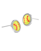 Load image into Gallery viewer, Kendra Scott Softball Rhodium Earrings
