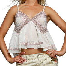 Load image into Gallery viewer, Embroidered V-Neck Sleevless Top
