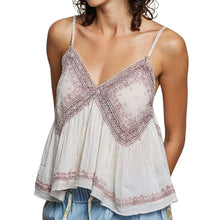 Load image into Gallery viewer, Embroidered V-Neck Sleevless Top

