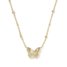 Load image into Gallery viewer, Kendra Scott Cailey Butterfly Gold Short Pendant Necklace
