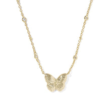 Load image into Gallery viewer, Kendra Scott Cailey Butterfly Gold Short Pendant Necklace
