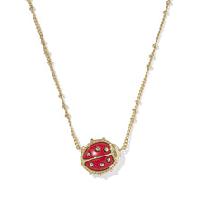 Load image into Gallery viewer, Kendra Scott Ladybug Gold Short Pendant Necklace
