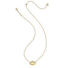 Load image into Gallery viewer, Kendra Scott Elisa Scallop Frame Gold Short Pendant Necklace
