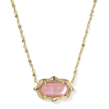Load image into Gallery viewer, Kendra Scott Elisa Scallop Frame Gold Short Pendant Necklace

