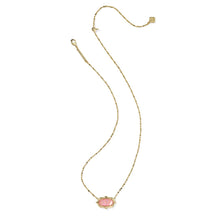Load image into Gallery viewer, Kendra Scott Elisa Scallop Frame Gold Short Pendant Necklace
