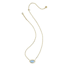 Load image into Gallery viewer, kendra Scott Elisa Scallop Frame Gold Short Pendant Necklace
