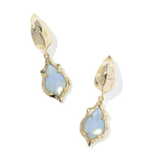 Load image into Gallery viewer, Kendra Scott Adriana Scallop Frame Gold Huggie Earrings
