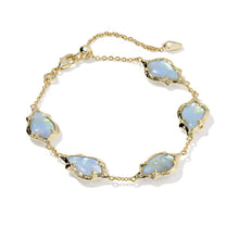 Load image into Gallery viewer, Kendra Scott Adriana Scallop Frame Gold Delicate Chain Bracelet
