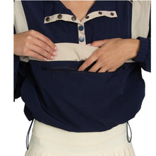 Load image into Gallery viewer, Vintage Navy AirGlyde Cropped Windbreaker
