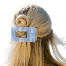 Load image into Gallery viewer, Blue Lagoon Medium Flat Rectangle Hair Clip
