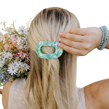 Load image into Gallery viewer, Spring Splash Large Flat Round Hair Clip
