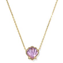 Load image into Gallery viewer, Kendra Scott Brynne Shell Gold Short Pendant Necklace
