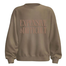 Load image into Gallery viewer, Expensive &amp; Difficult Puff Print Crewneck
