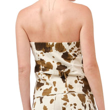 Load image into Gallery viewer, Cow Button Front Tube Top
