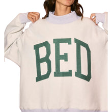 Load image into Gallery viewer, &#39;gym &amp; Bed&#39; Print Reversible Mockneck Sweatshirt
