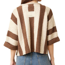 Load image into Gallery viewer, Vertical Striped Sweater Brown
