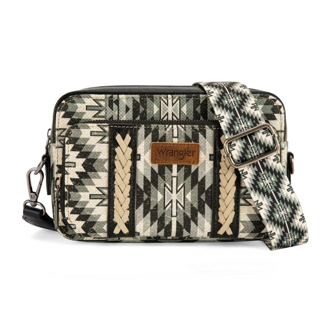 Wrangler Southwestern Pattern Dual Sided Print Crossbody