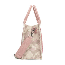 Load image into Gallery viewer, Wrangler Camo Print Concealed Carry Tote/Crossbody - Pink

