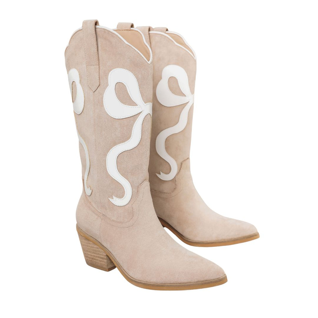 Bowie-western Knee High Bow Boots