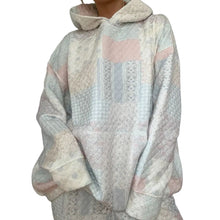 Load image into Gallery viewer, Shades of Blue Quilted Pastel Hoodie
