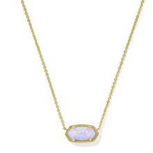 Load image into Gallery viewer, Kendra Scott Lilac Opal Elisa Gold Short Pendant Necklace
