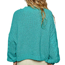 Load image into Gallery viewer, Mockneck Chenille Pullover Sweater
