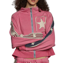 Load image into Gallery viewer, French Terry Jacket w/ Stars &amp; Stripes
