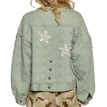 Load image into Gallery viewer, Quilted Jacket with Stars &amp; Pearls
