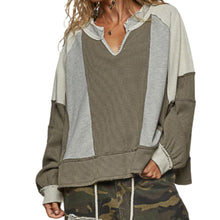 Load image into Gallery viewer, Waffle Knit Colorbock Top
