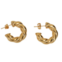 Load image into Gallery viewer, DAINTY TWIST HOOPS
