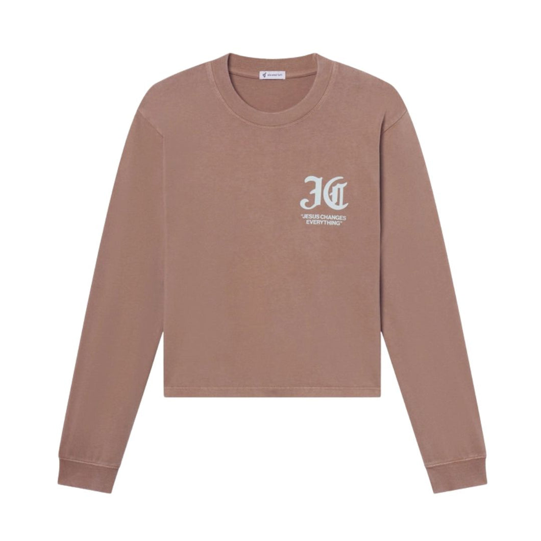 Elevated Faith Jesus Changes Everything Long Sleeve Heavyweight Tee