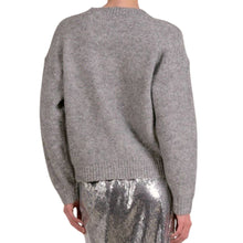 Load image into Gallery viewer, Crewneck Sweater Grey Bow
